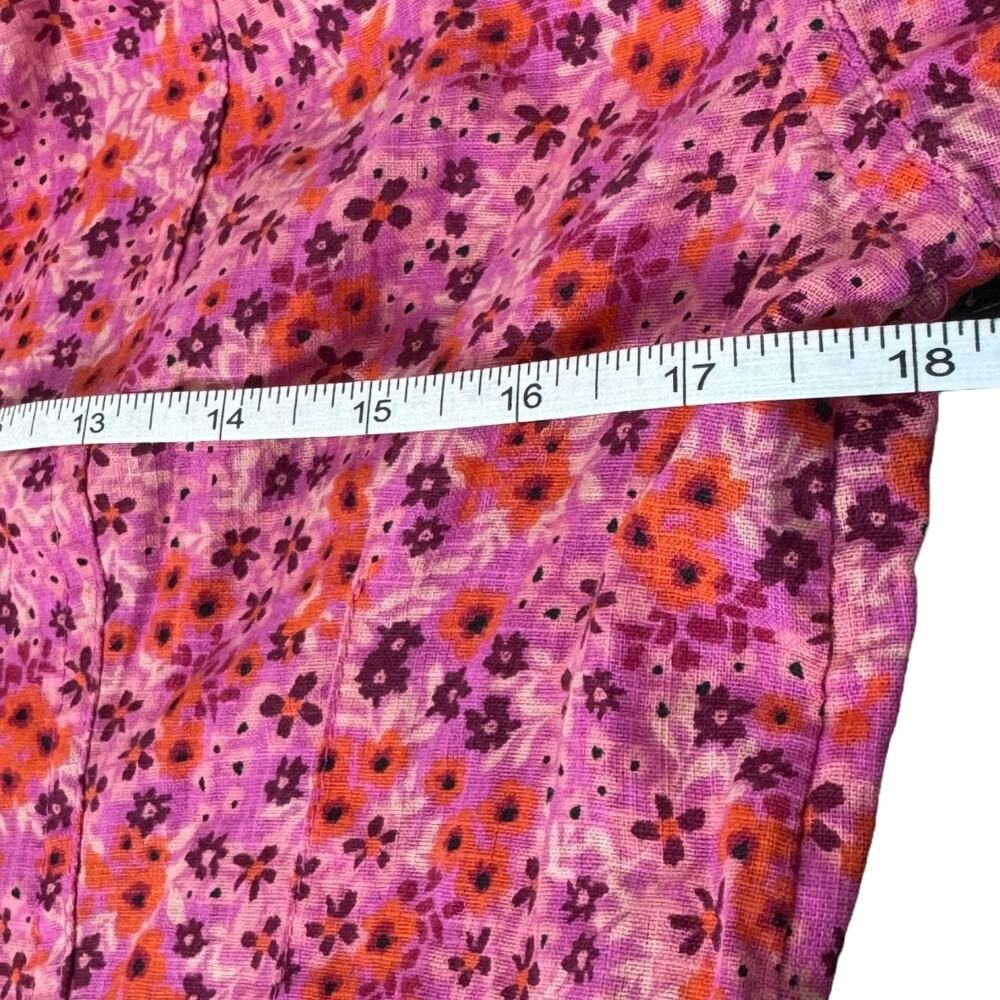 Free People I Found You Print Blouse in Party Combo NWT - Picture 11 of 15